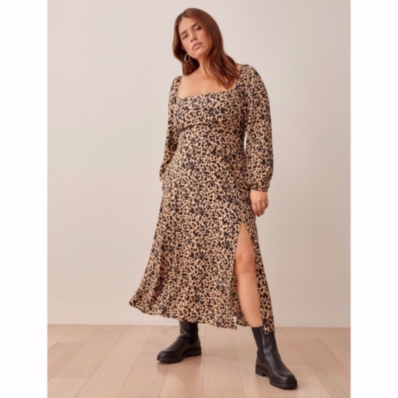 NEW Reformation Sigmund Dress Blitz 22 Plus Size - Picture 15 of 17